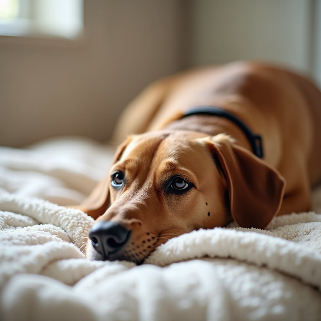 coperta ponderata per cani contro l'ansia