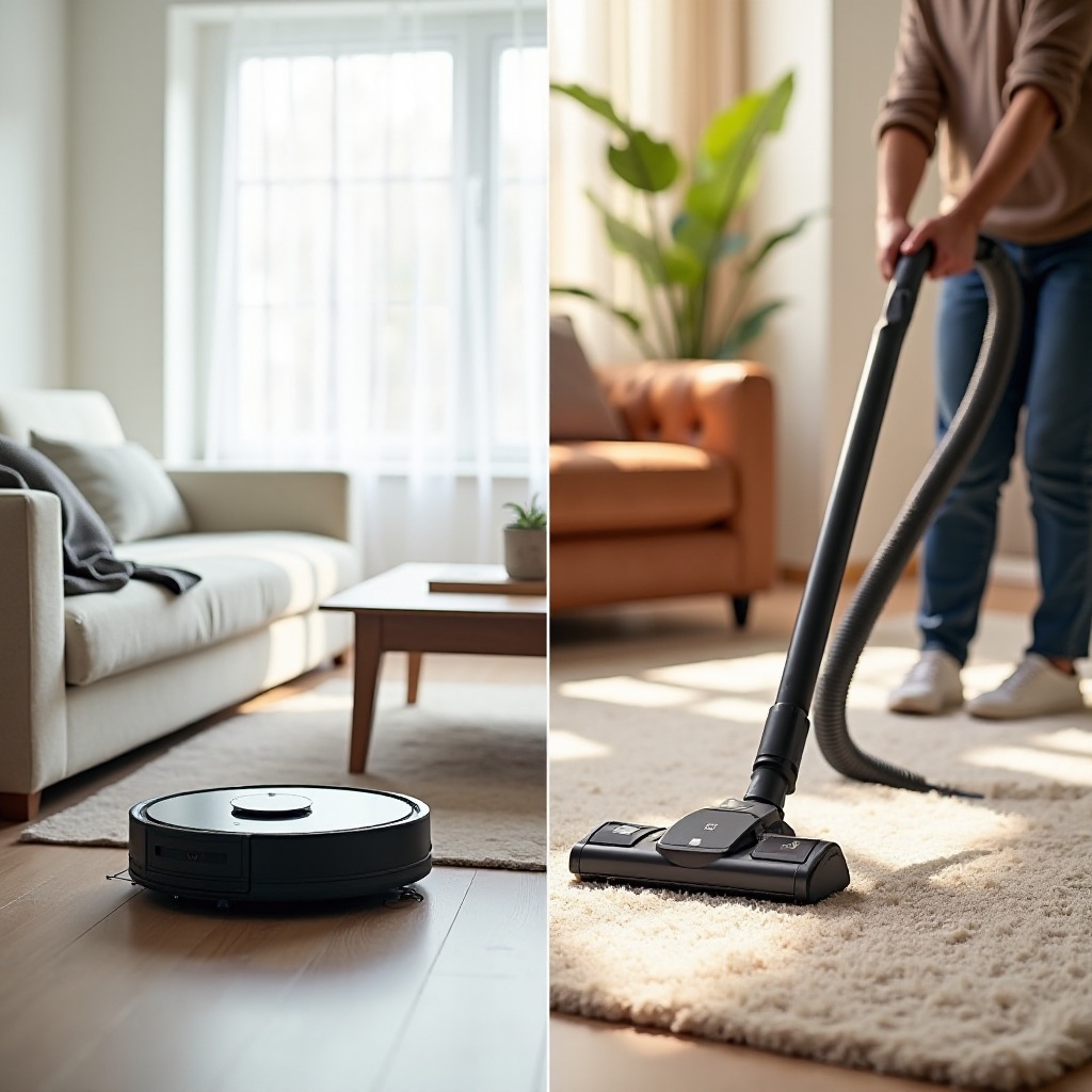 robot vacuum vs regular vacuum
