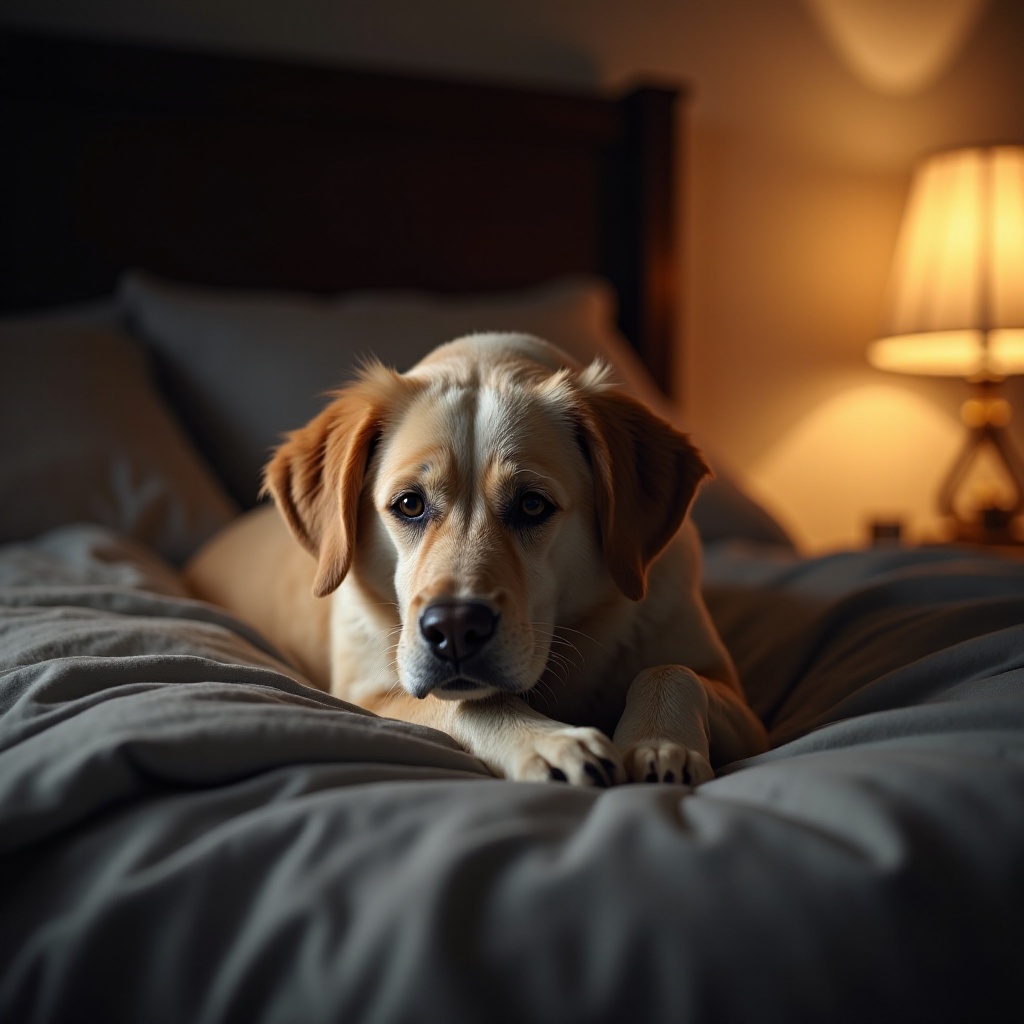 older dog whining at night