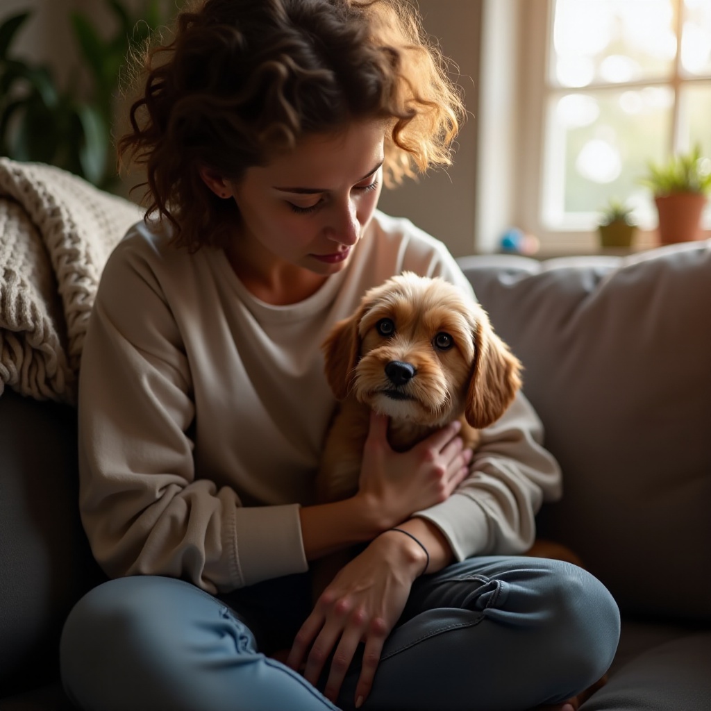 il cane non smetterà di piagnucolare
