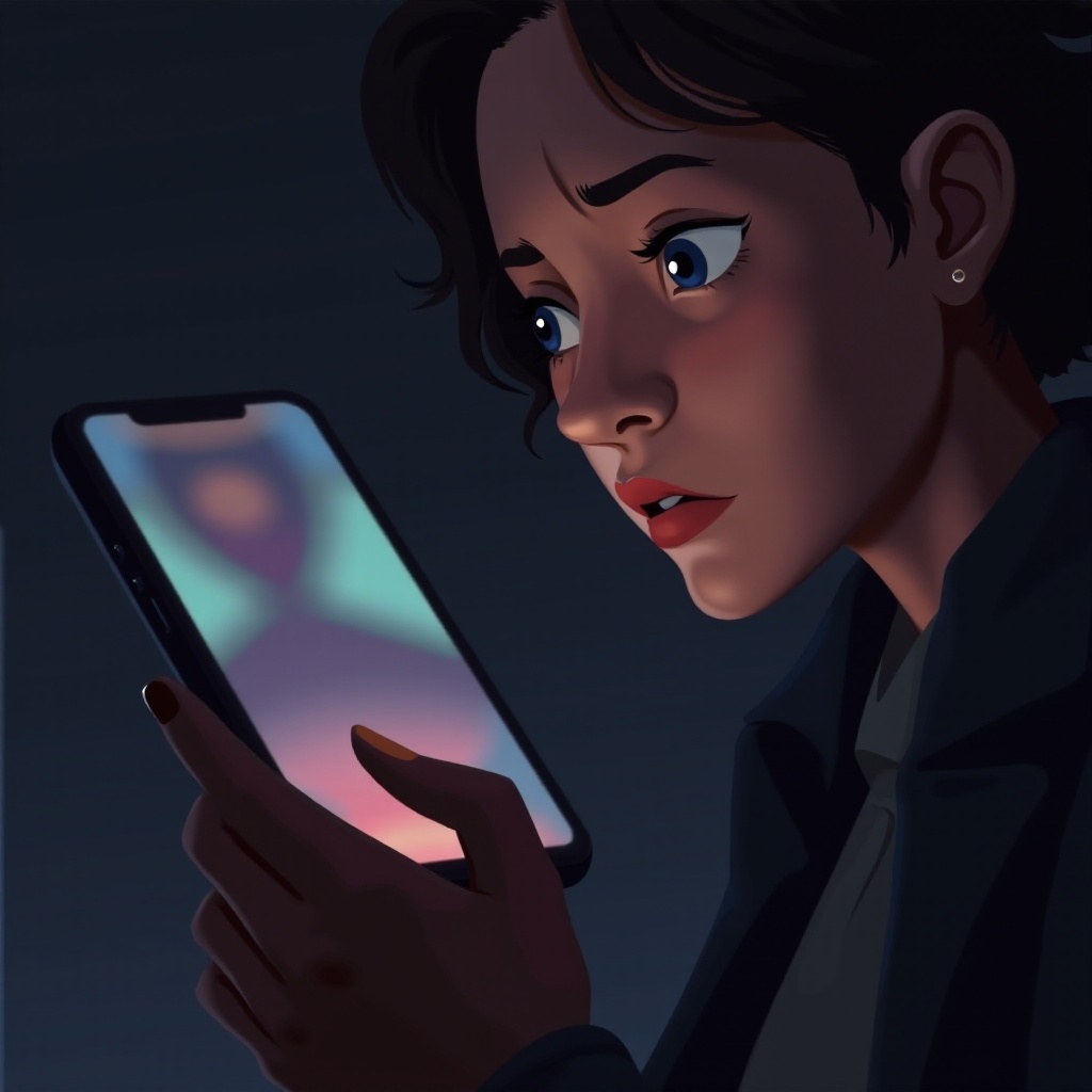 los colores de la pantalla del iPhone están desordenados