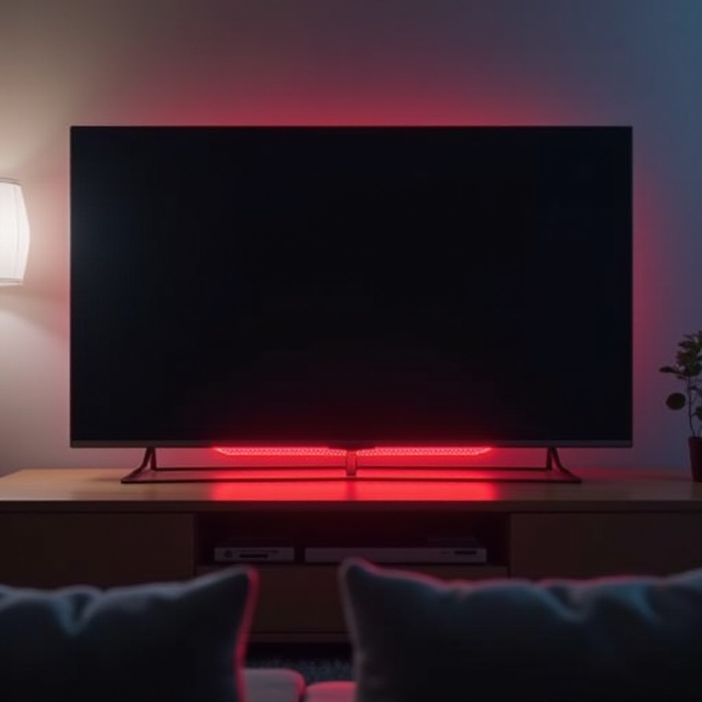samsung tv will not turn on red light on