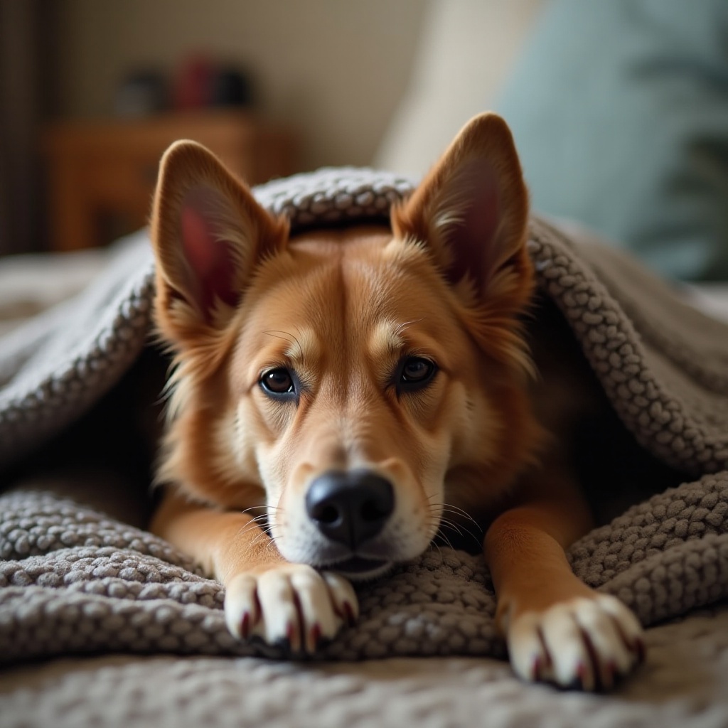cobertor com peso para cães contra a ansiedade