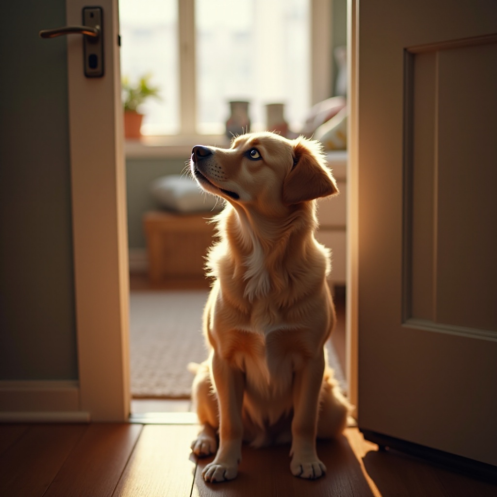 dog whines to go out but doesn't potty
