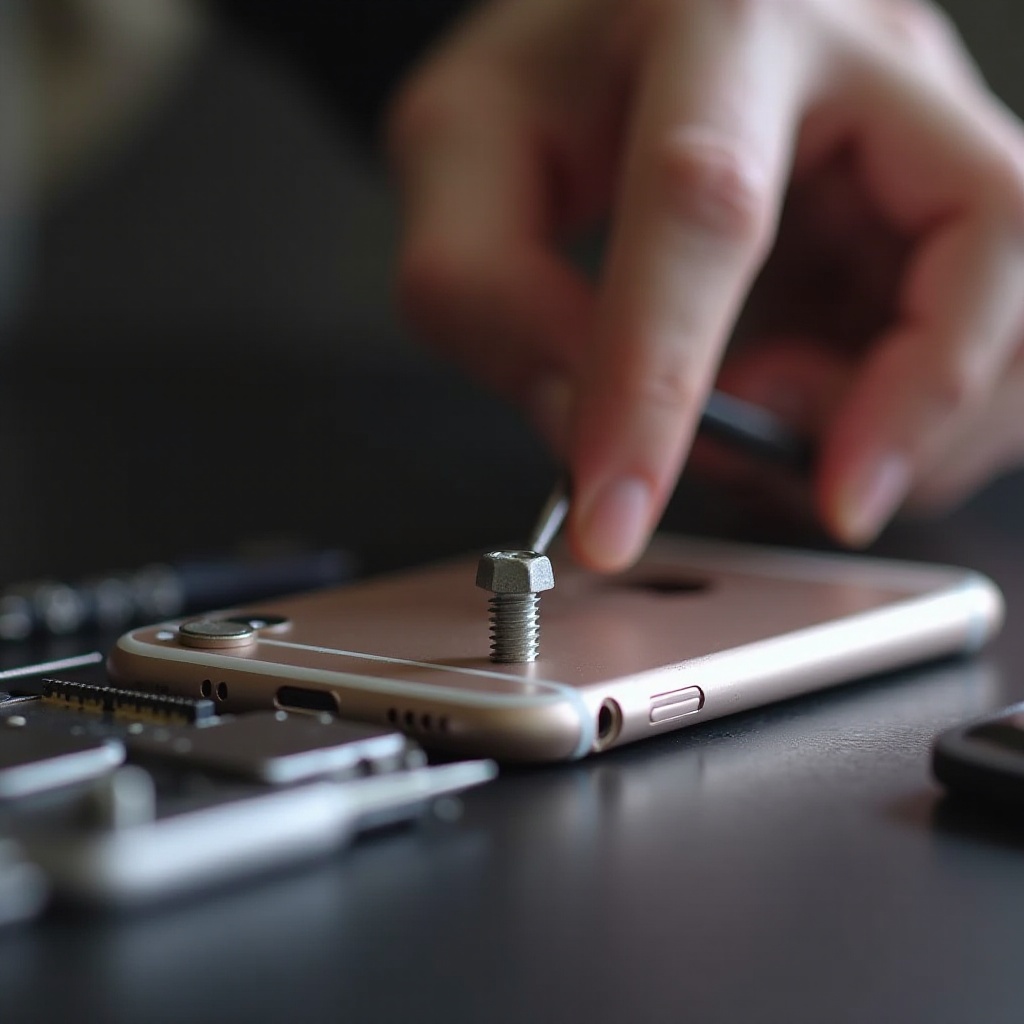comment enlever une vis d'iPhone abîmée