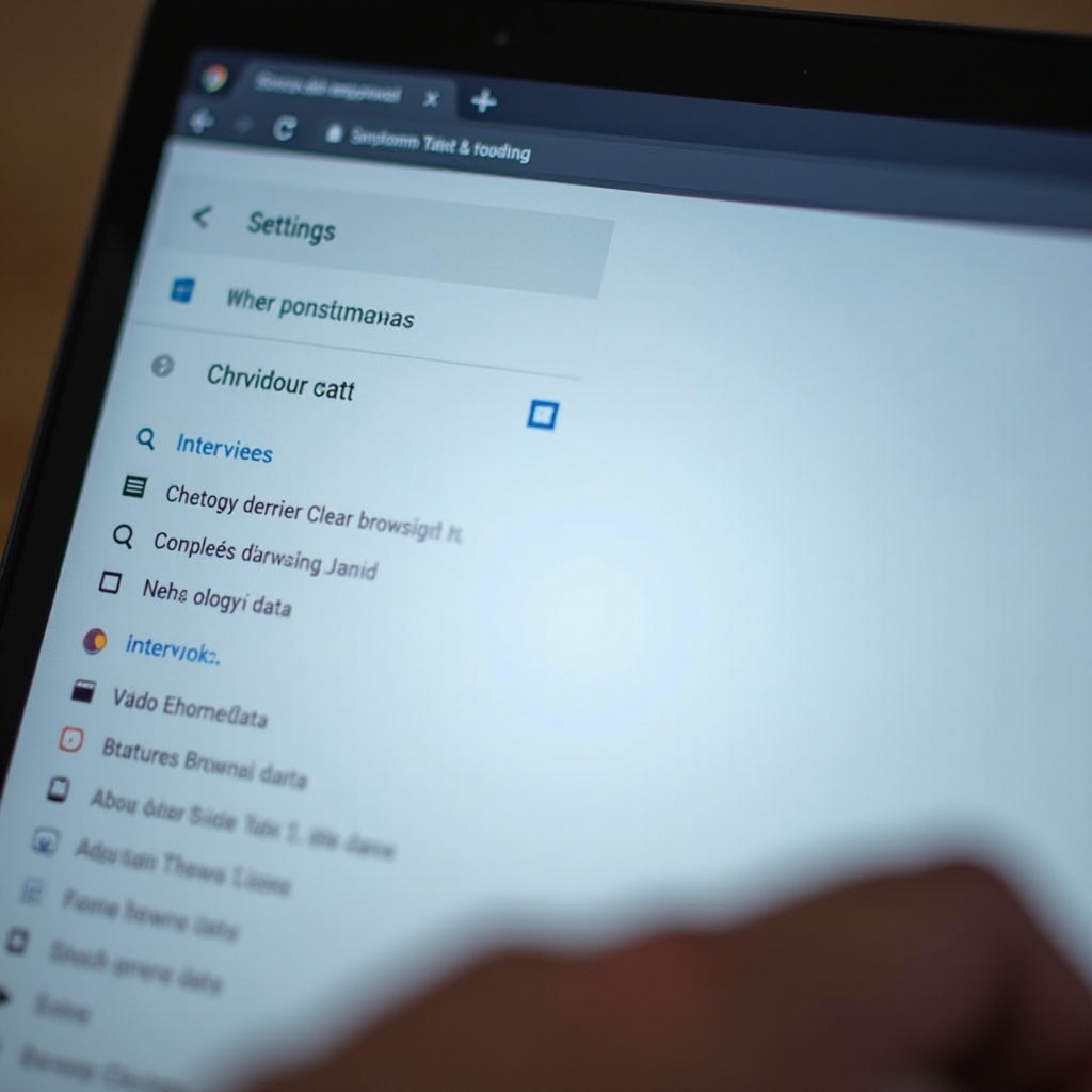 how do you clear the browsing data on a chromebook