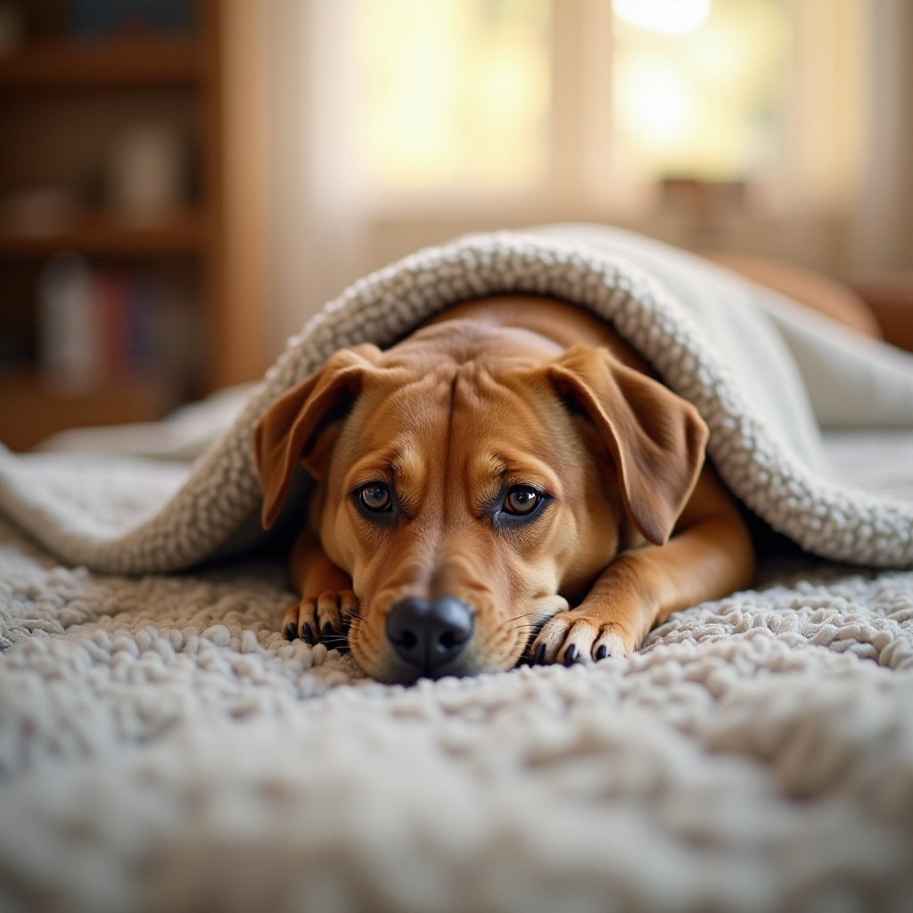 cobertor com peso para cães contra a ansiedade