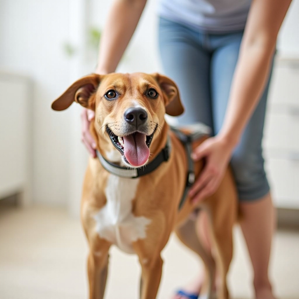 come mettere un'imbracatura per cani