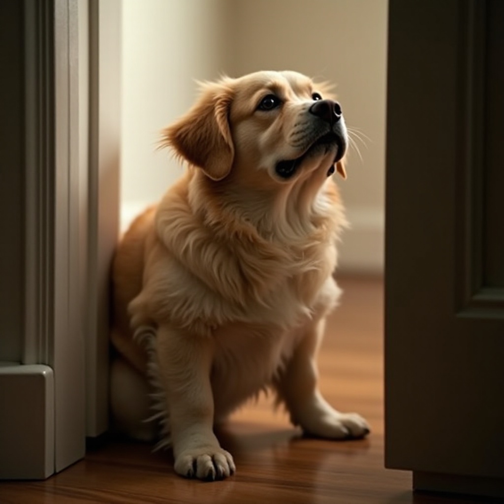 o cachorro choraminga para sair, mas não faz suas necessidades
