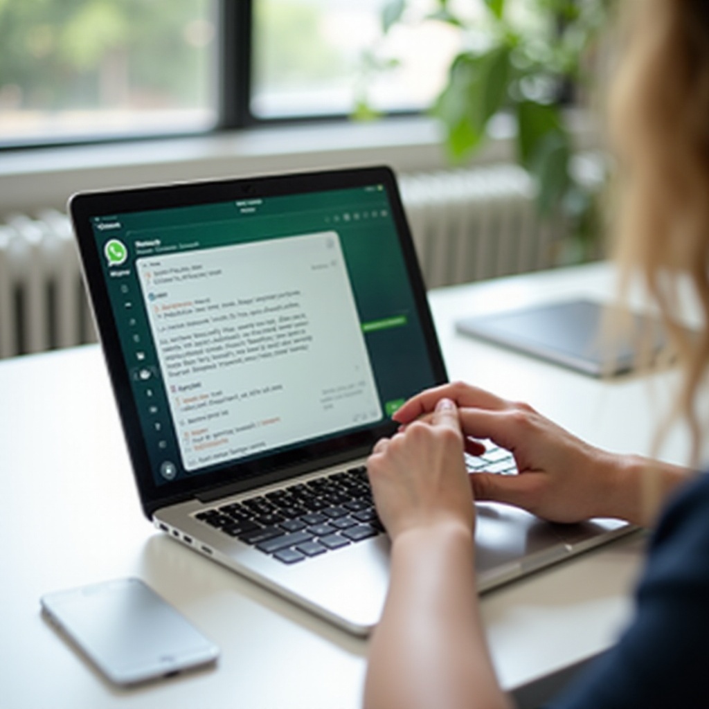 WhatsApp neue Zeile auf MacBook starten