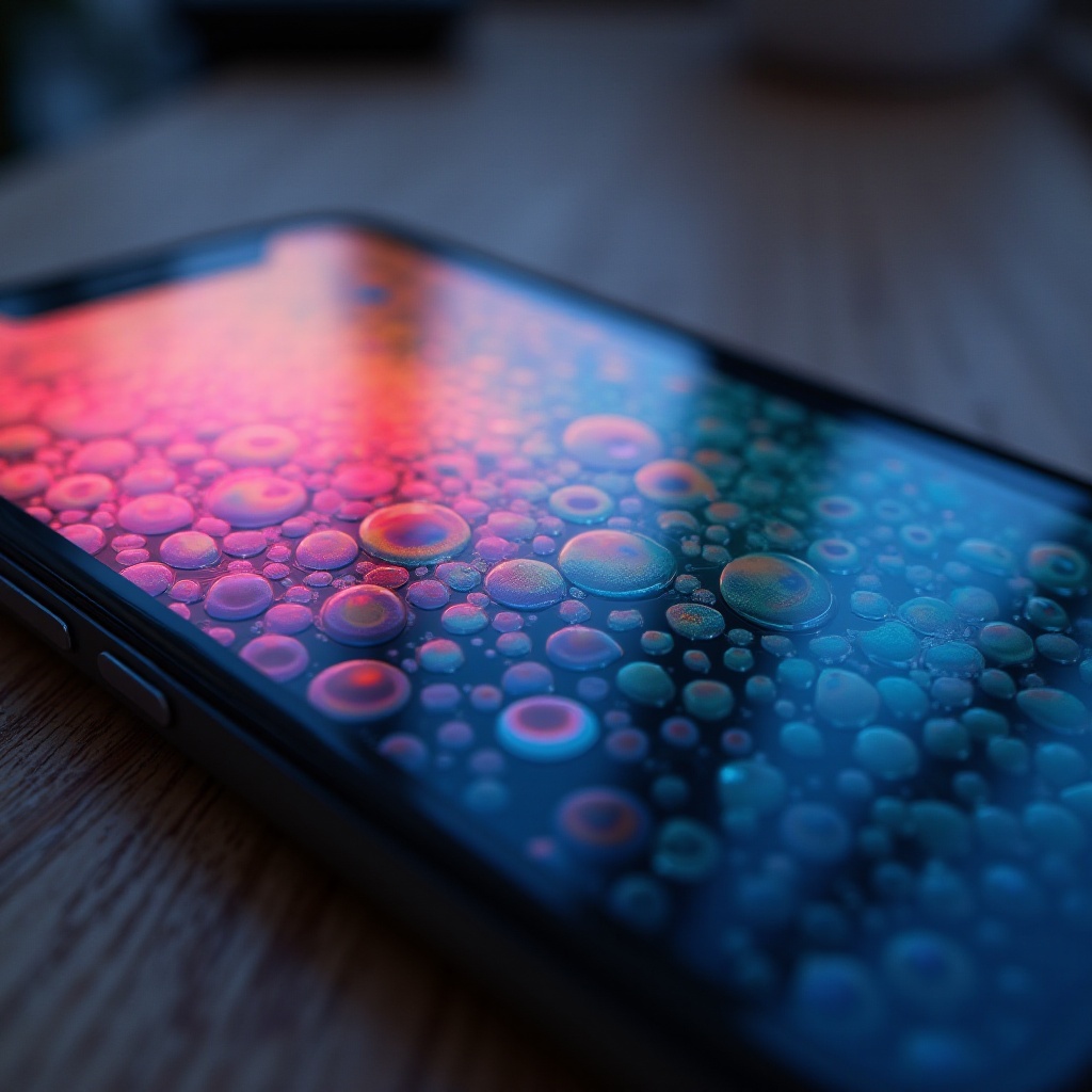 de kleuren van het iPhone-scherm zijn in de war