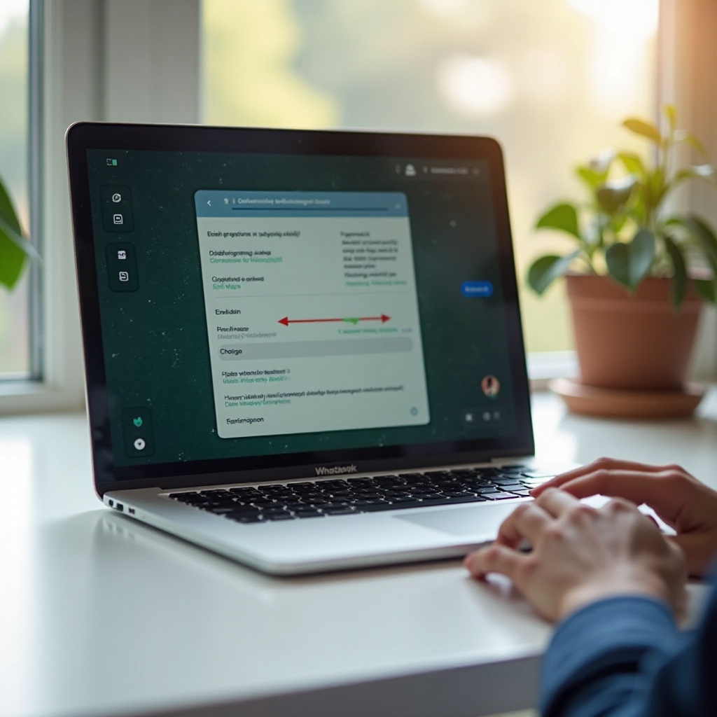 WhatsApp iniciar uma nova linha no MacBook