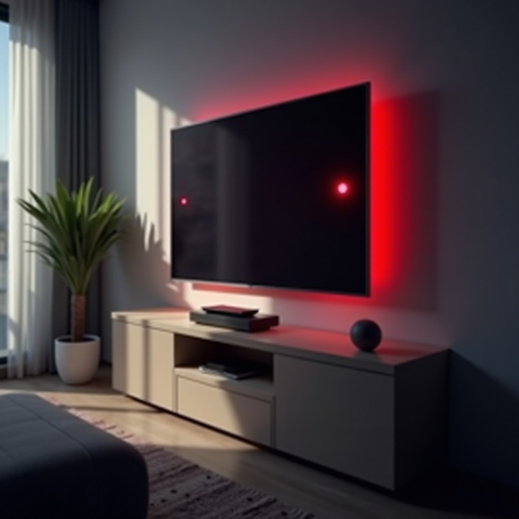 philips tv red flashing light