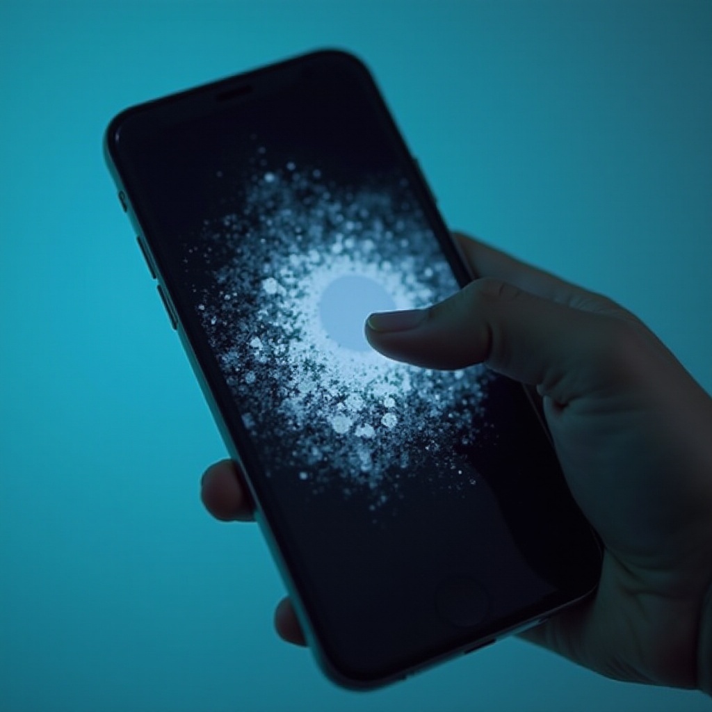 brûlure d'écran d'iphone