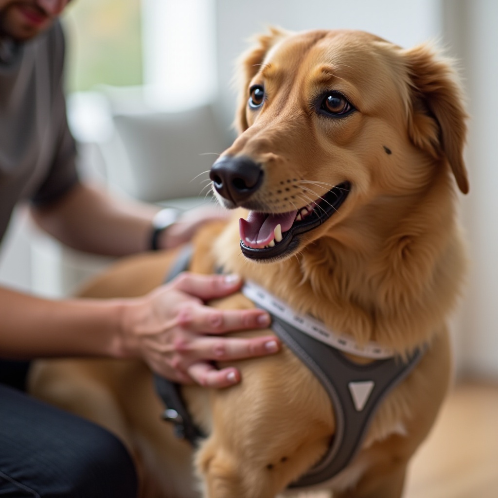 how do you measure a dog for a harness