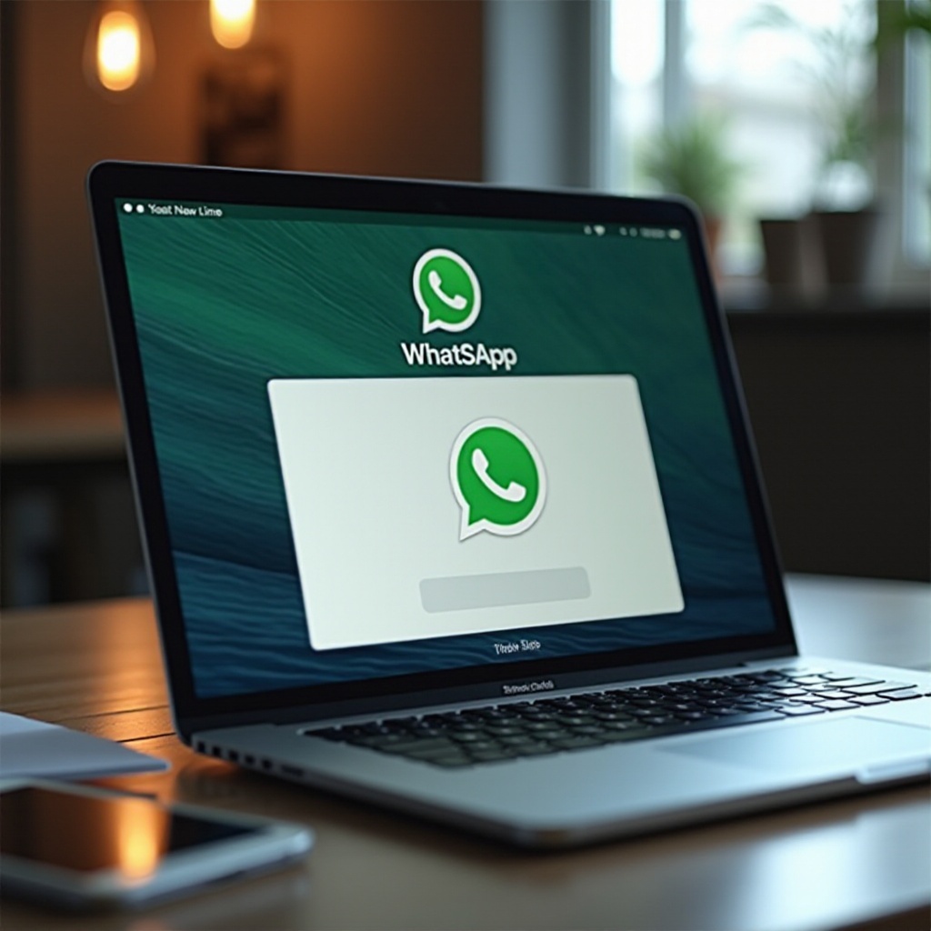 WhatsApp démarrer une nouvelle ligne MacBook