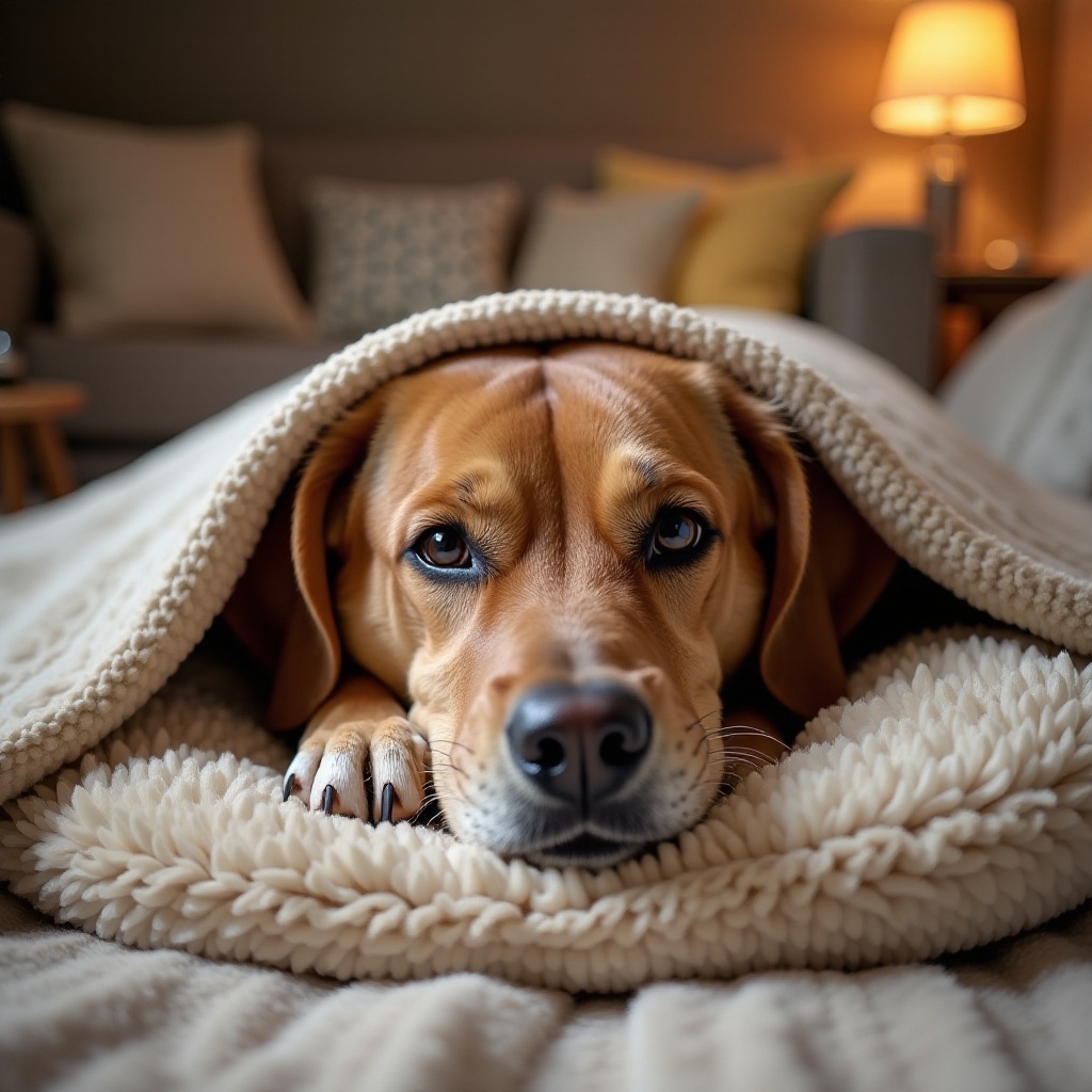 verzwaarde honden deken tegen angst