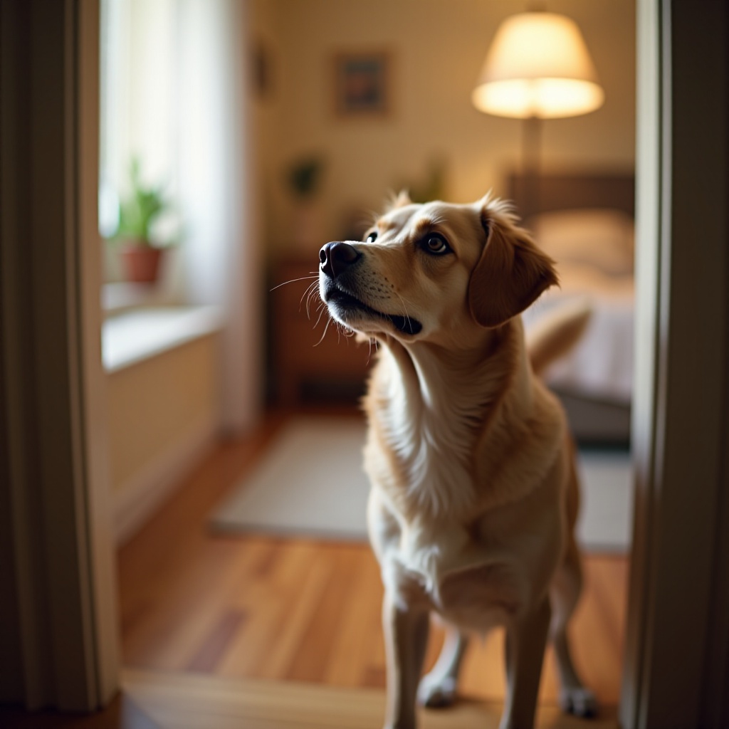 le chien gémit pour sortir mais ne fait pas ses besoins