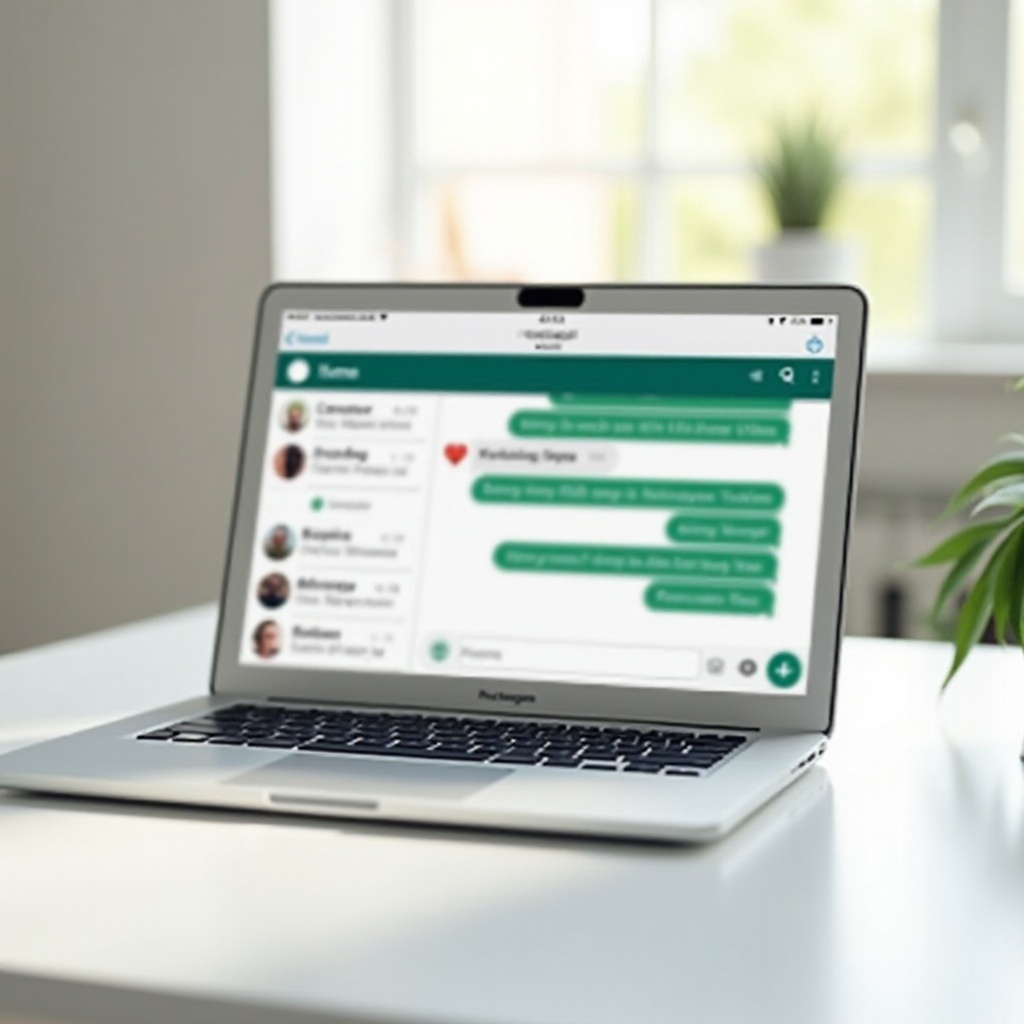 WhatsApp iniciar una nueva línea en MacBook