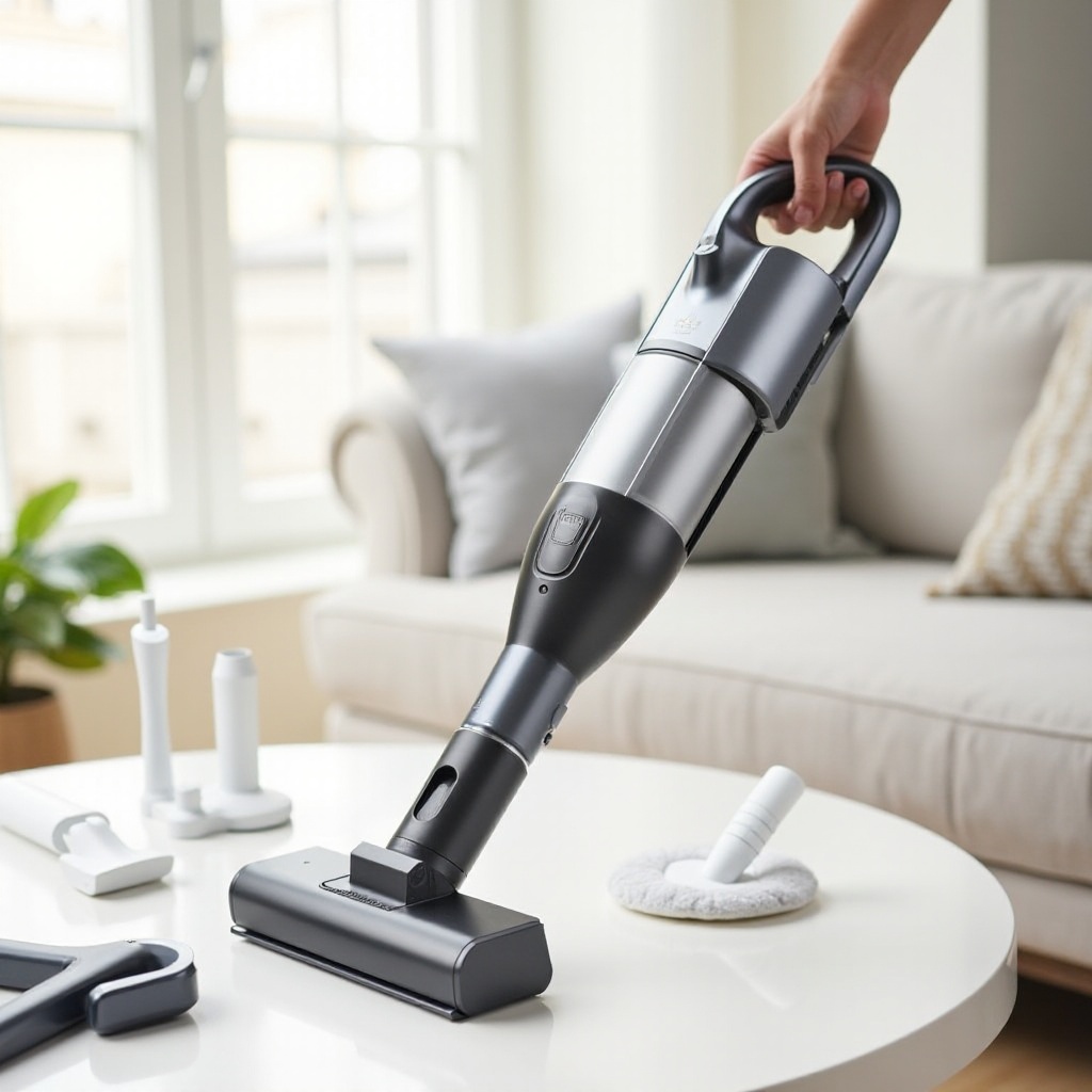 handstofzuiger met accessoires