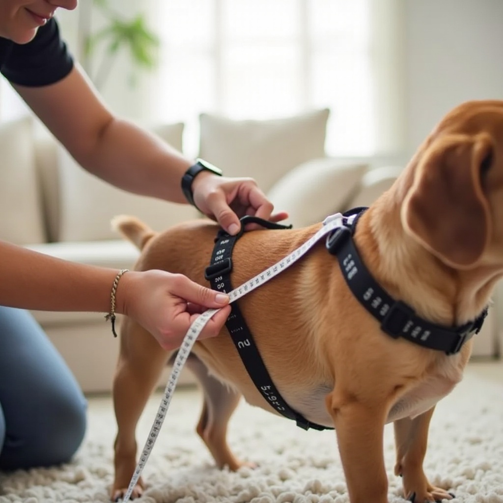 how to apply dog harness