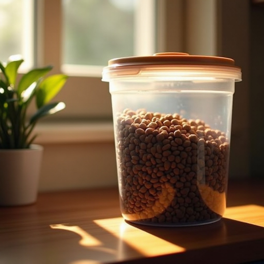 sollten Sie Hundefutter in einem Plastikbehälter aufbewahren