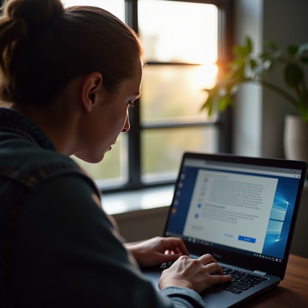 o Chromebook não apaga os dados de navegação